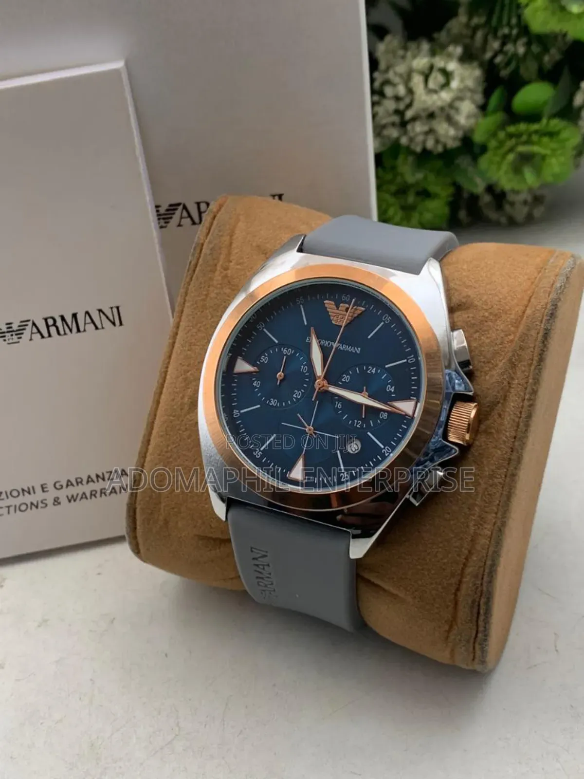 Chronograph Rubber Strap Watch