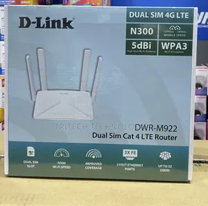 D-Link Wireless N300 Dual Sim 4g Lte Router DWR-M922