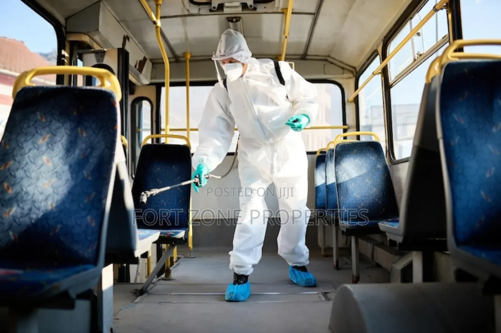 Ghana Buses Fumigation With Cleantex