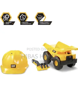 Cat Construction Toys, Dump Truck Set, Hard Hat Sand Tools