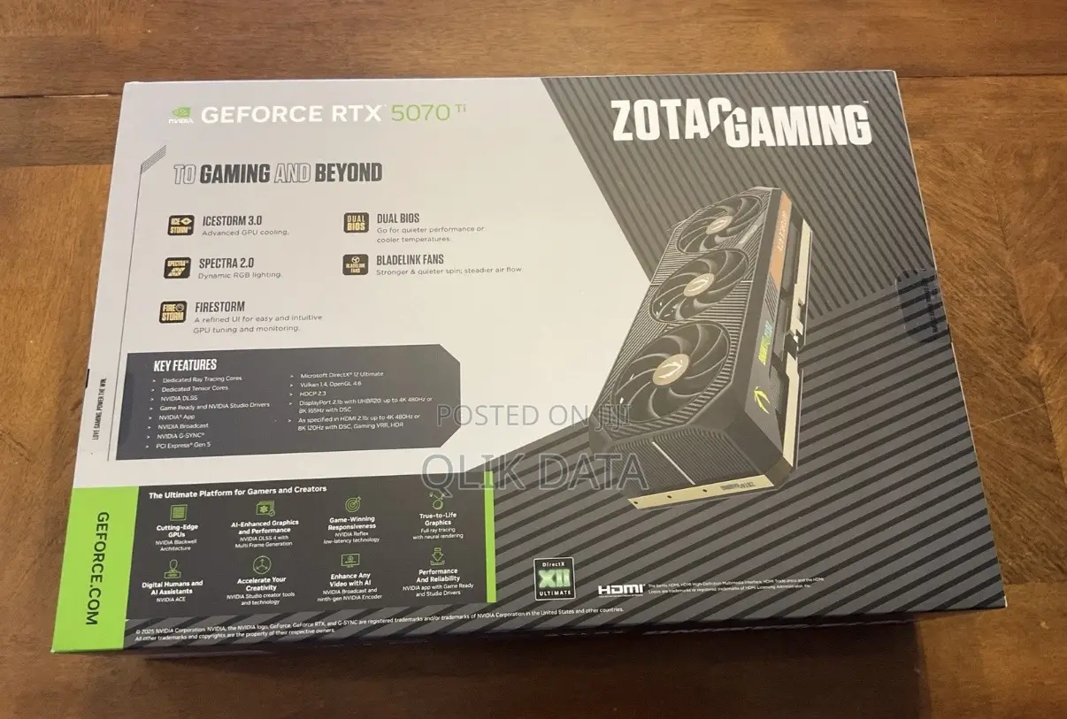 Zotac Geforce RTX 5070 Ti Solid Core Oc DLSS 4 16gb Gddr7