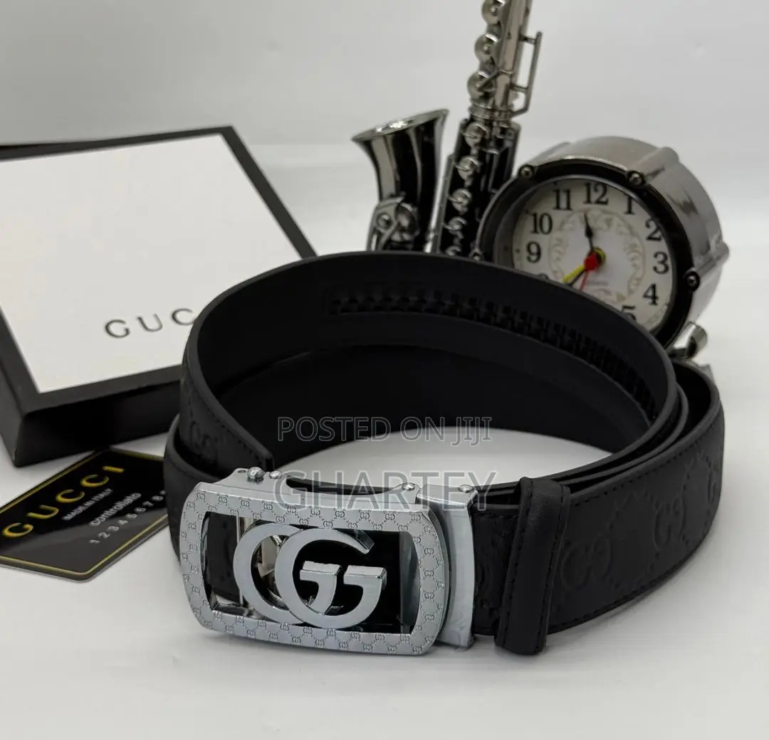 Gucci Designer Buckle Zip Lock Belt