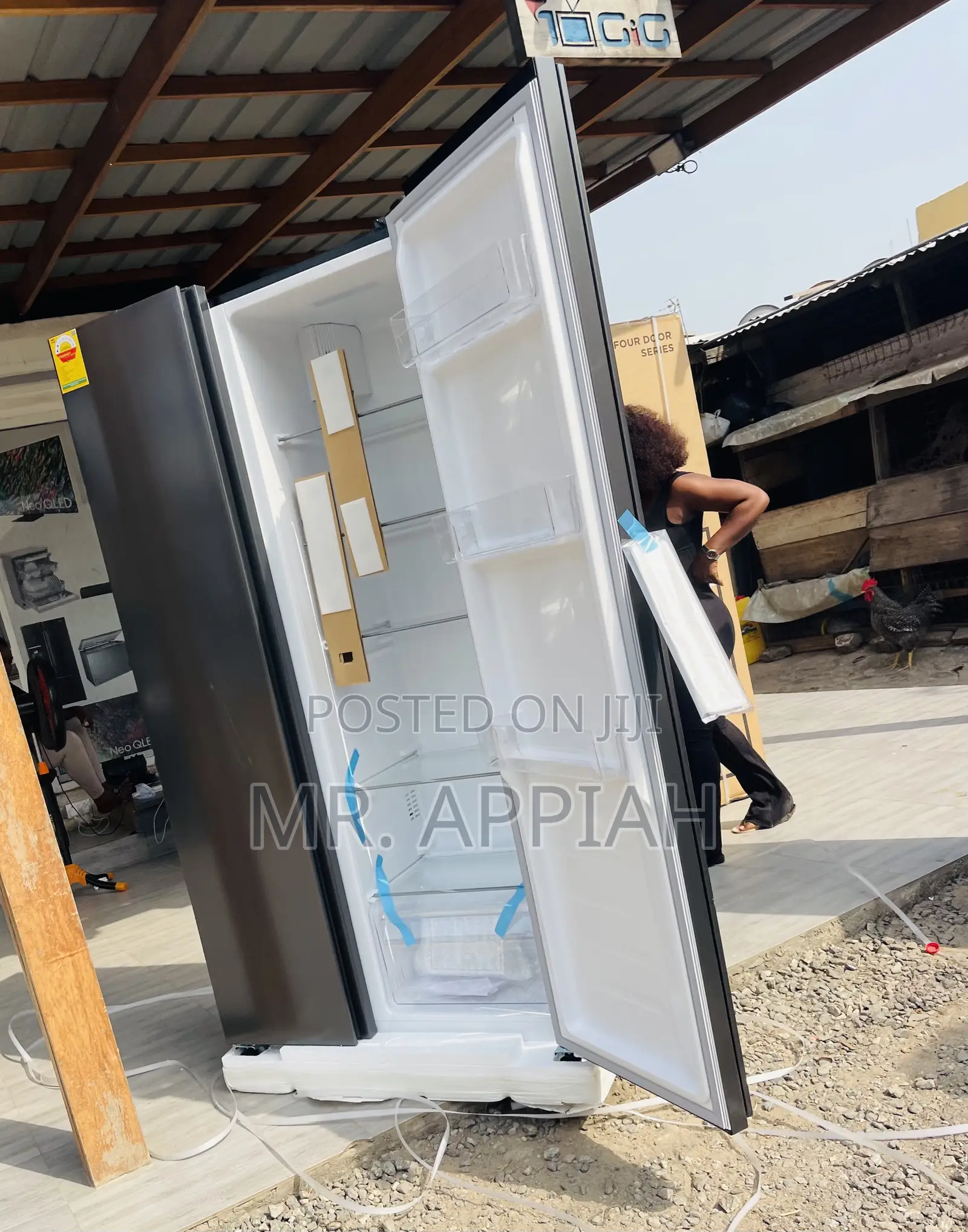 Shop Wonderful Nasco Side by Side Electric Fridge(Gray) 