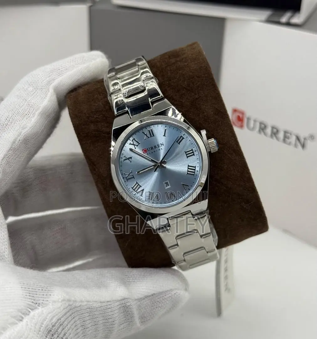 Curren Roman Numerals Dial Chain Watch for Women