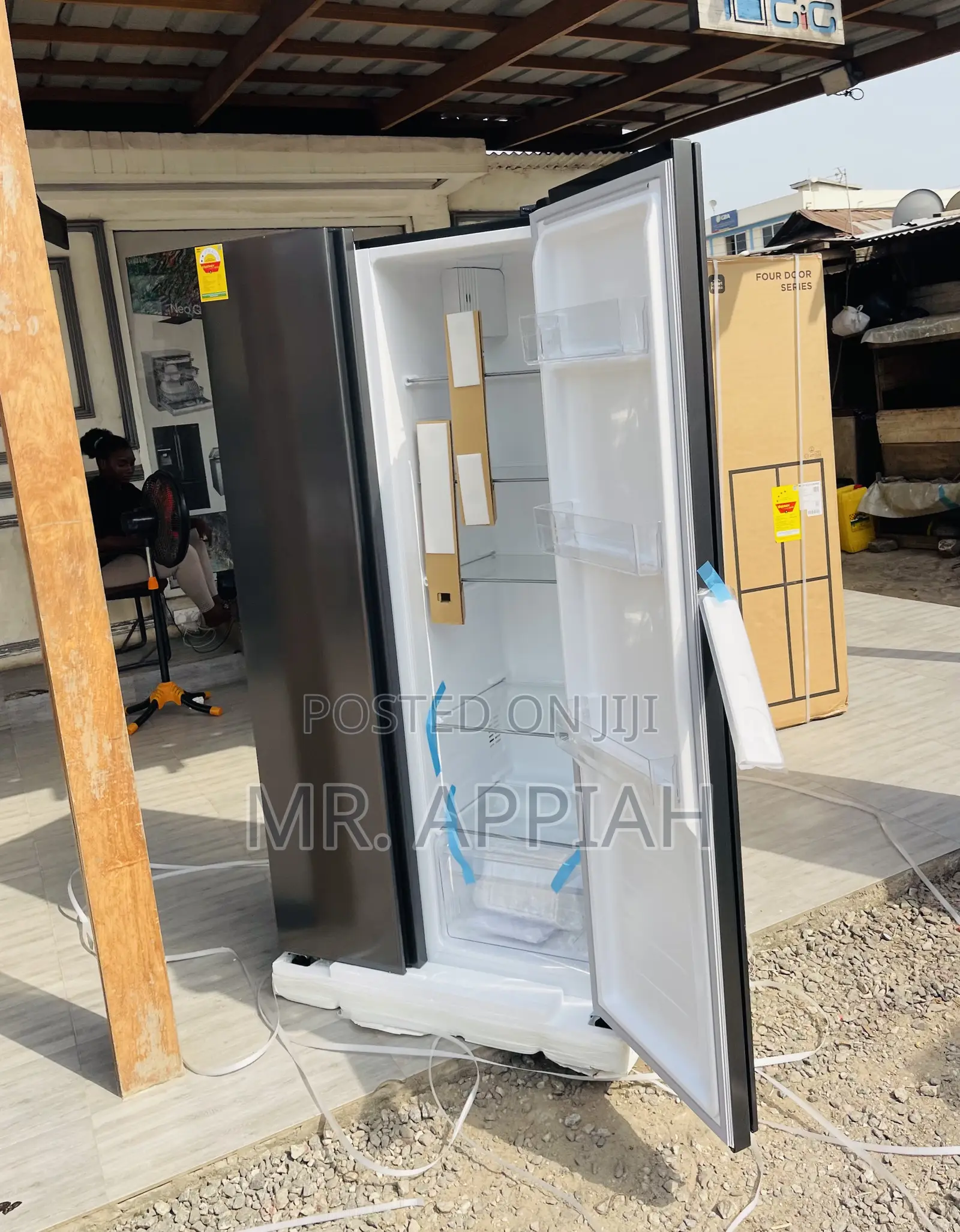Newly Made Nasco Side by Side 2 Door Electric Fridge.