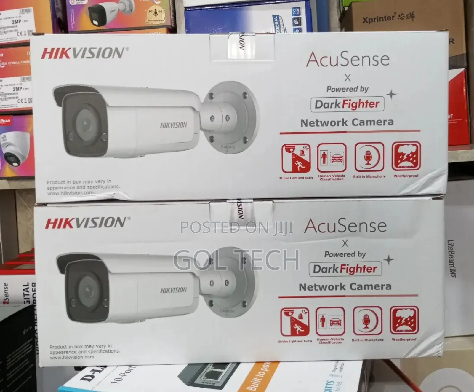 Hikvision Acusense Ip Camera 4mp Strobe Light and Audio