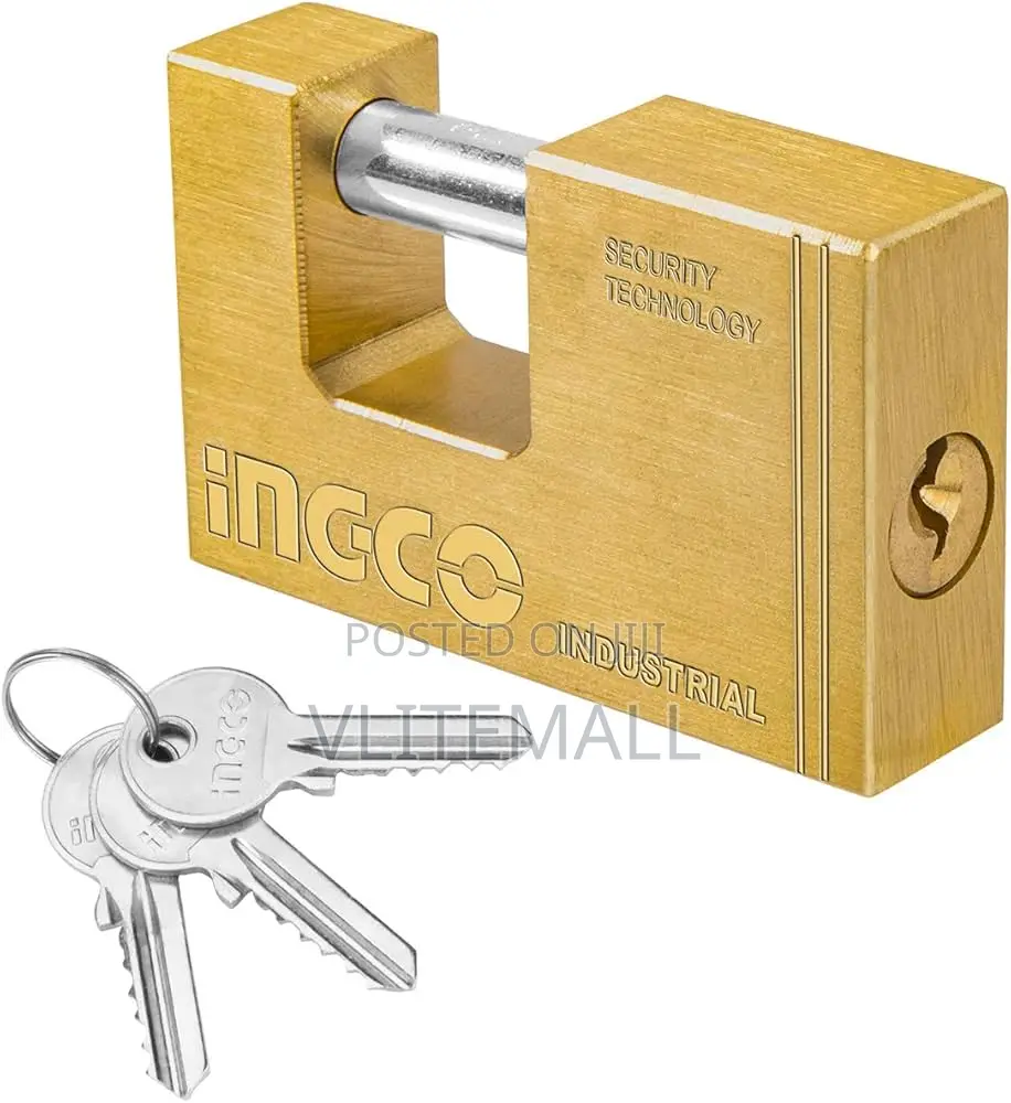 Heavy Duty Brass Block Padlock 90mm - Dbbpl0902