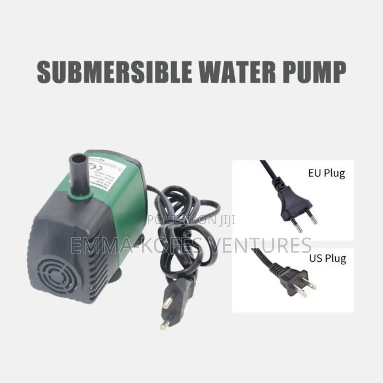 7w 600l/Mini Submersible Water Pump - Green
