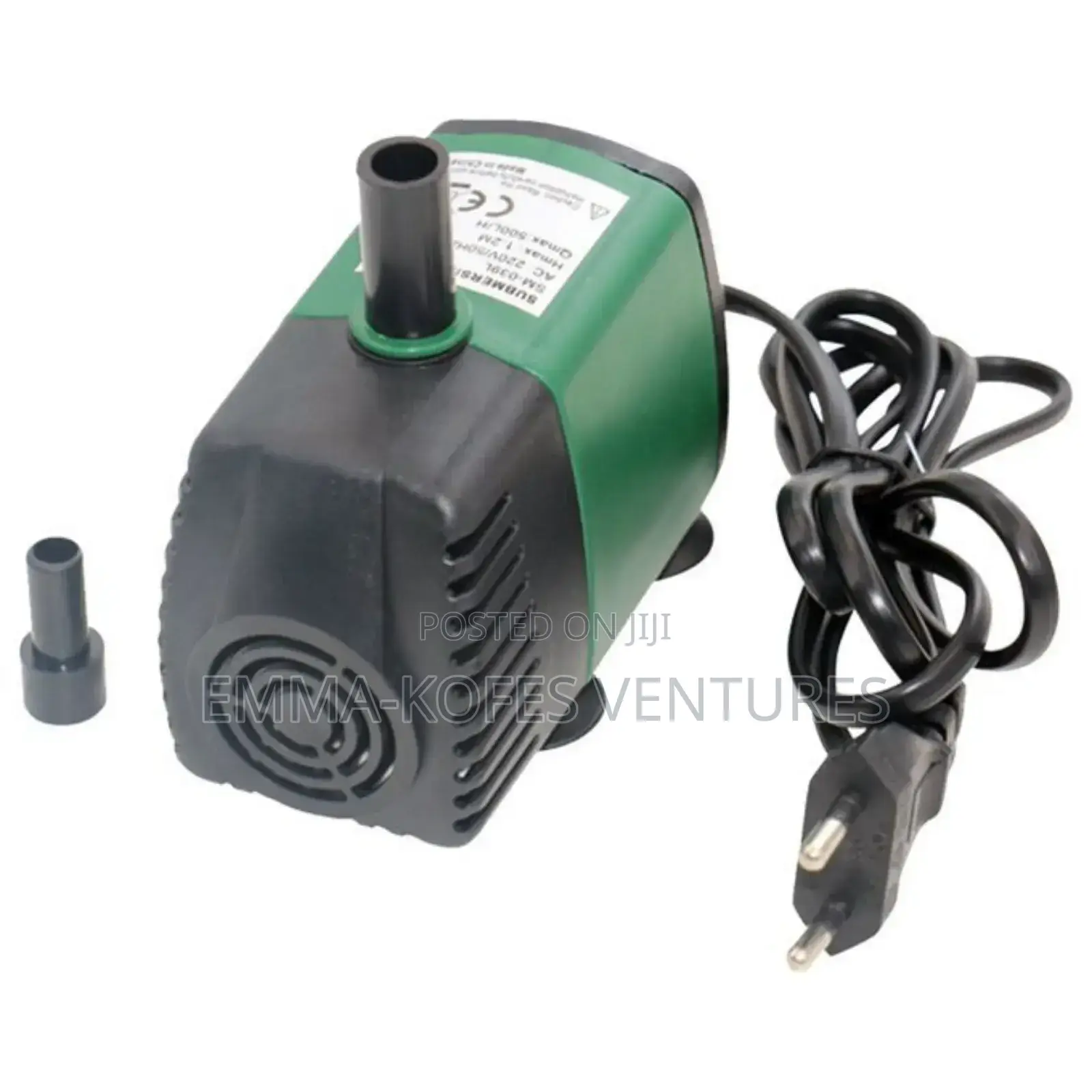 7w 600l/Mini Submersible Water Pump - Green
