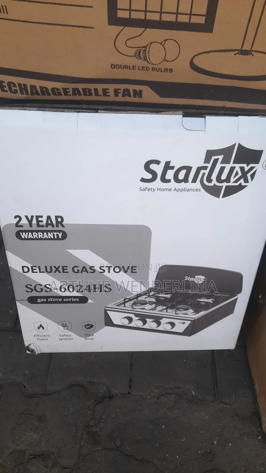 Starlux 4 Plate Deluxe Gas Stove