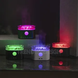 Multicolor Stone Flame Humidifier Aromatic Diffuser