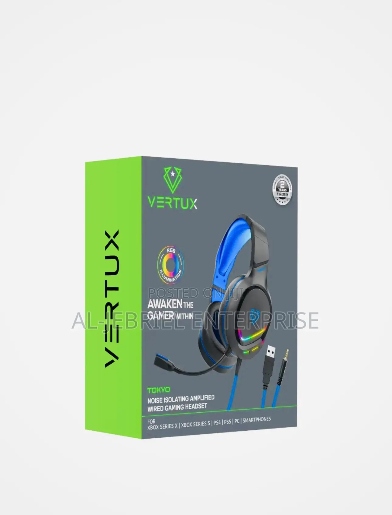 Vertux Tokyo Wired Gaming Headset With Mic