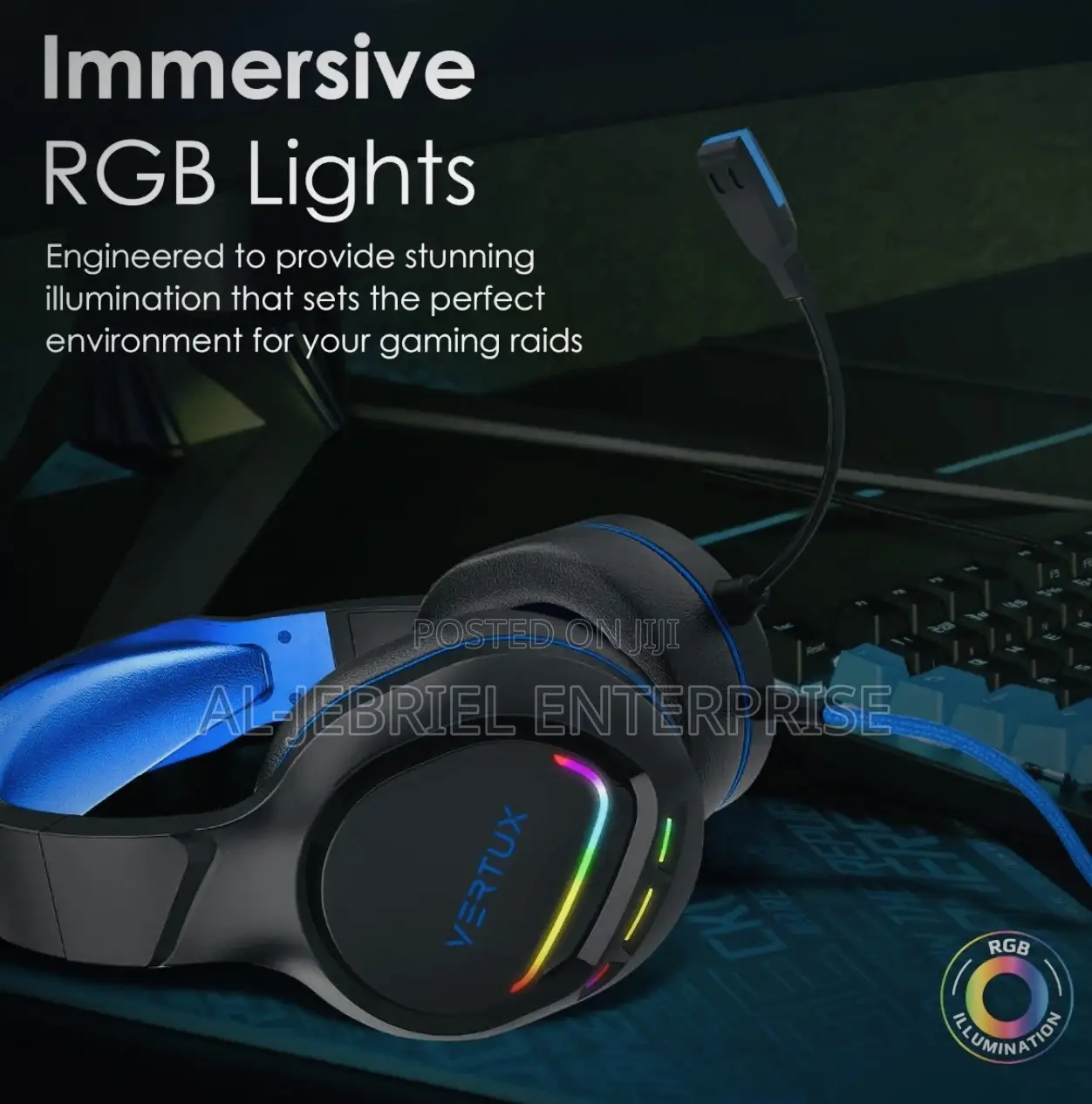Vertux Tokyo Wired Gaming Headset With Mic