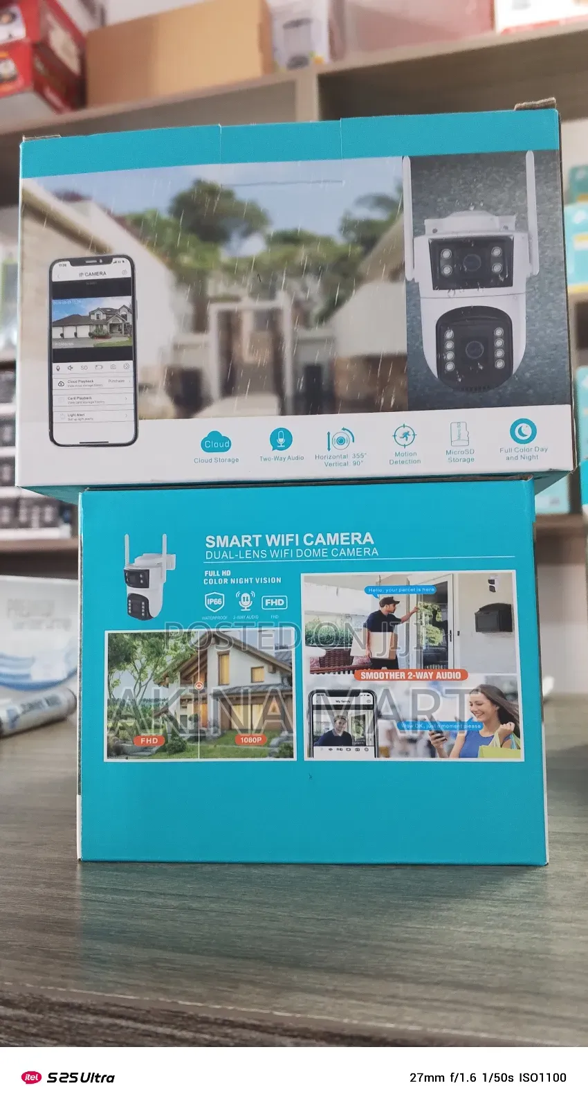 Dual Lens Wifi Camera a-56 Wi-Fi Double Lens Camera Icsee