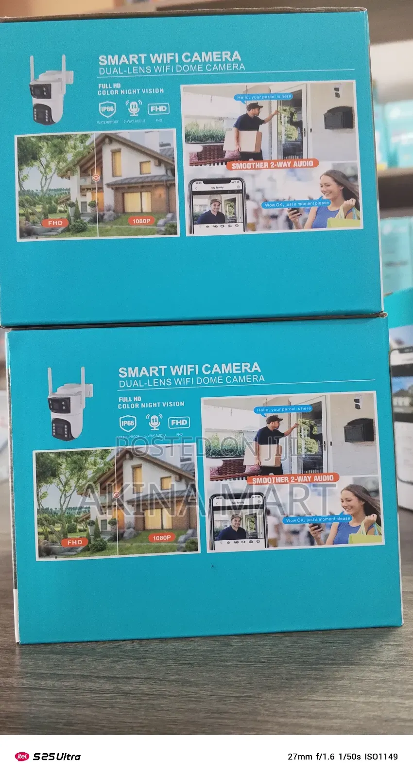 Dual Lens Wifi Camera a-56 Wi-Fi Double Lens Camera Icsee