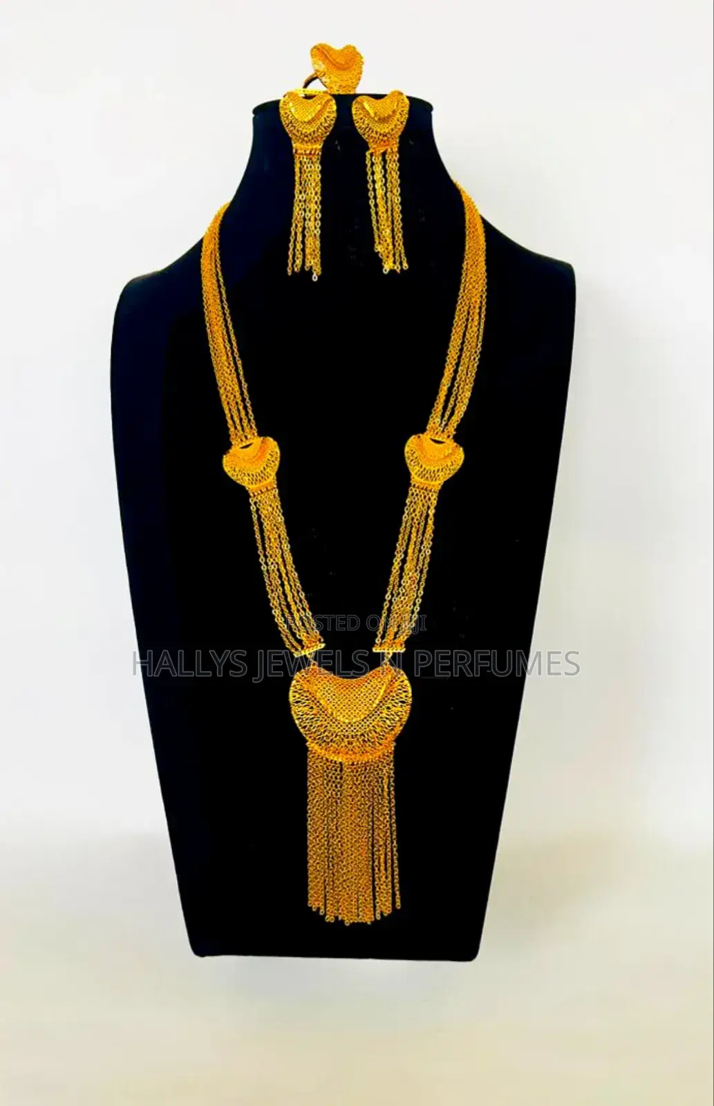 Long Necklace Set, Gold Plated, Skin-Friendly