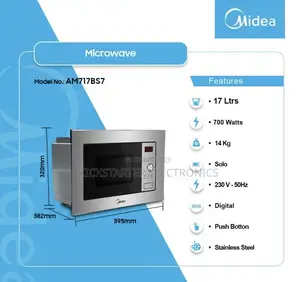 Midea-17ltr-Solo-Microwave-Am717bs7