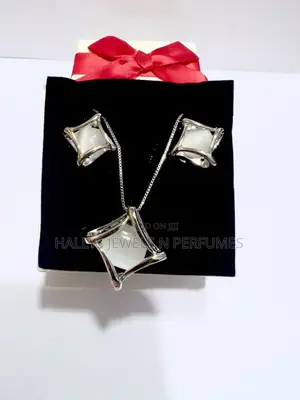 Jewellery Set, Tarnish-Free Rhodium Plated