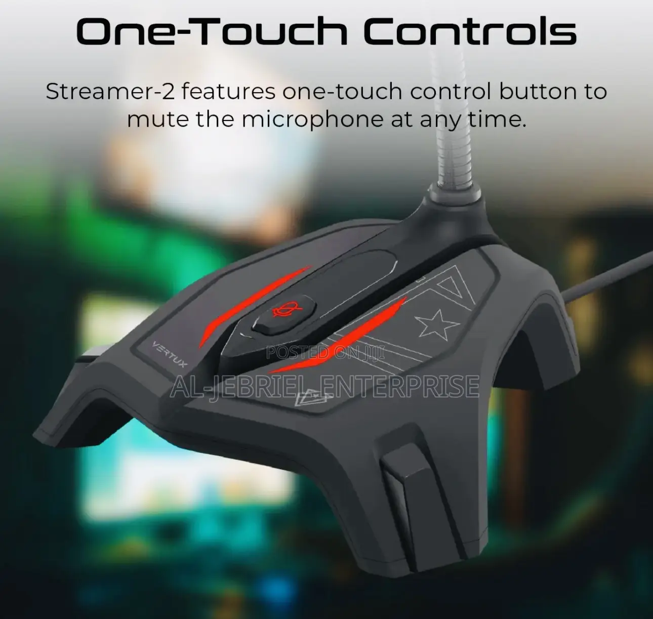 Vertux Streamer Gaming Usb Microphone