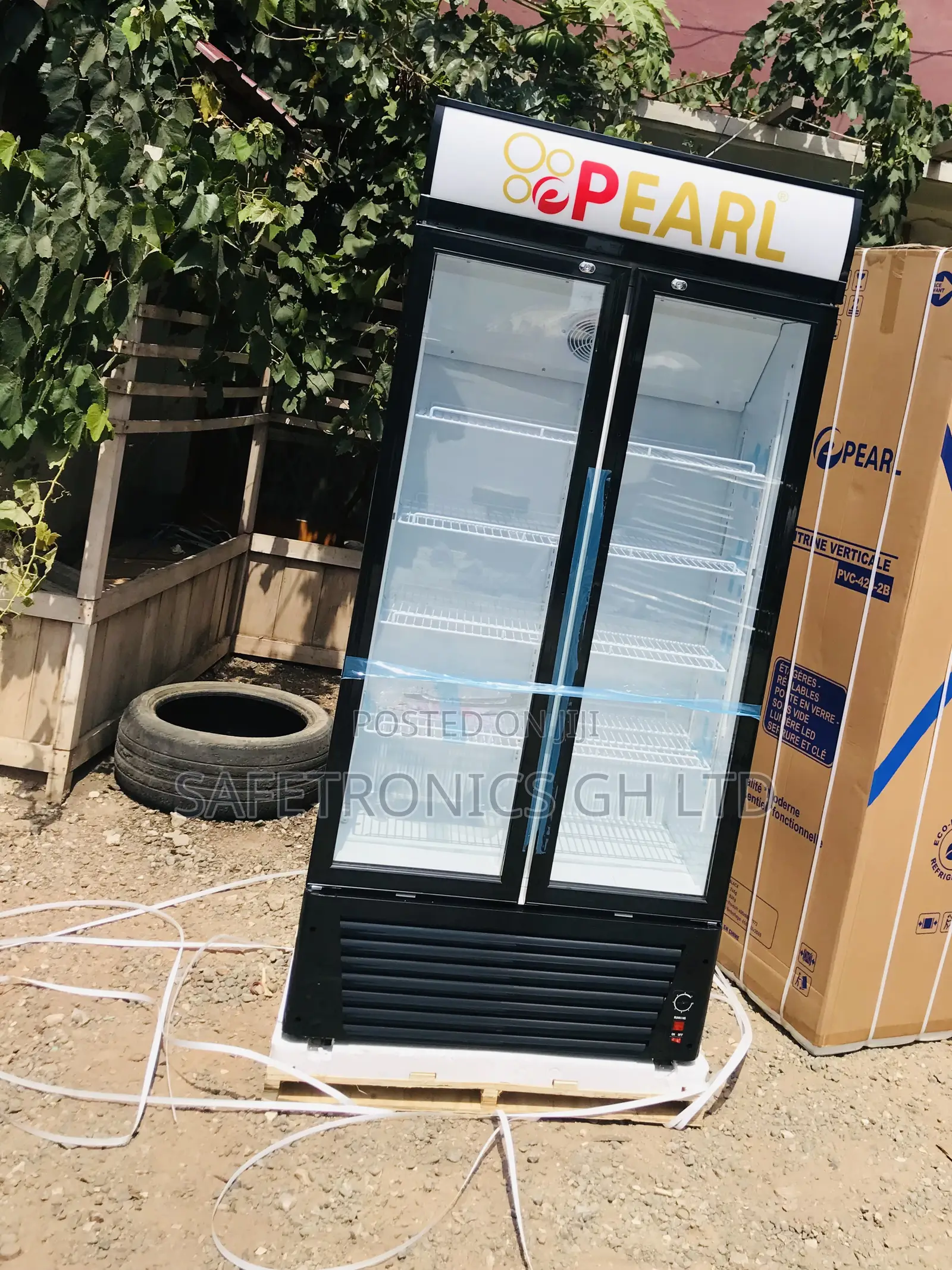 Kindly Buy PVC-622 2 Doors Pearl Sidebyside Display Fridge