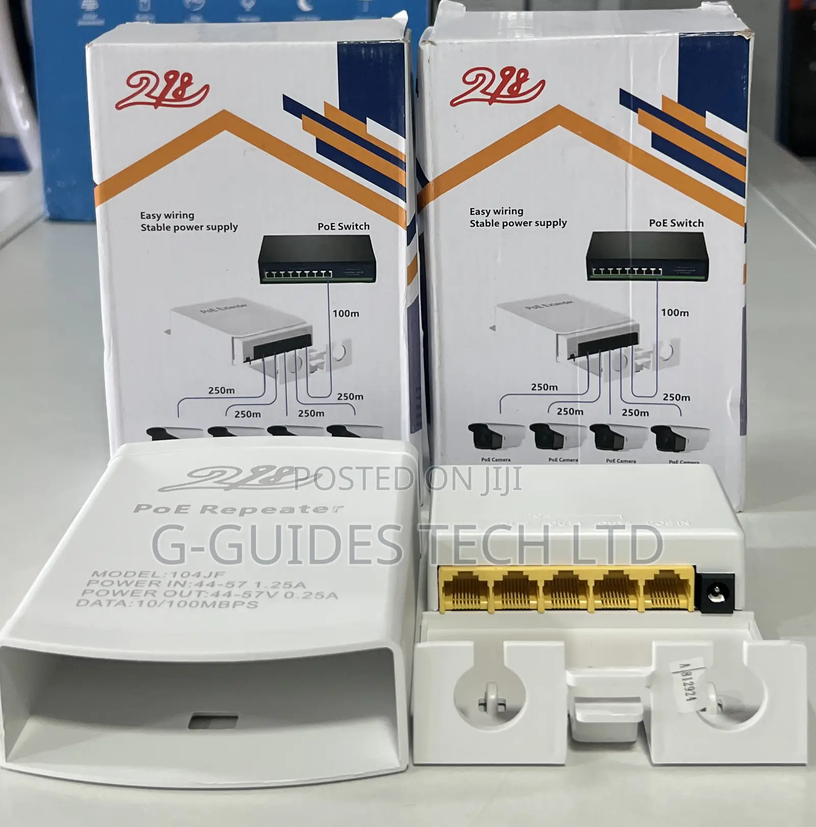 4-Port Poe Repeater, 4-Port Poe Extender 1-in 4-Out 250m