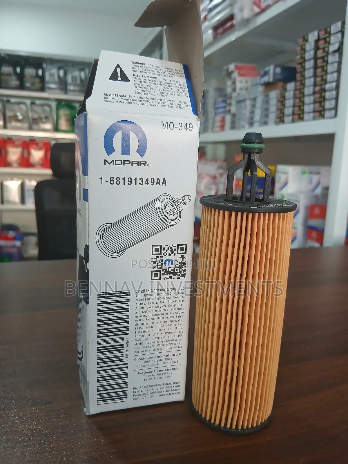 Mopar Mo-349 Oil Filter For Dodge, Jeep, Chrysler, Ram