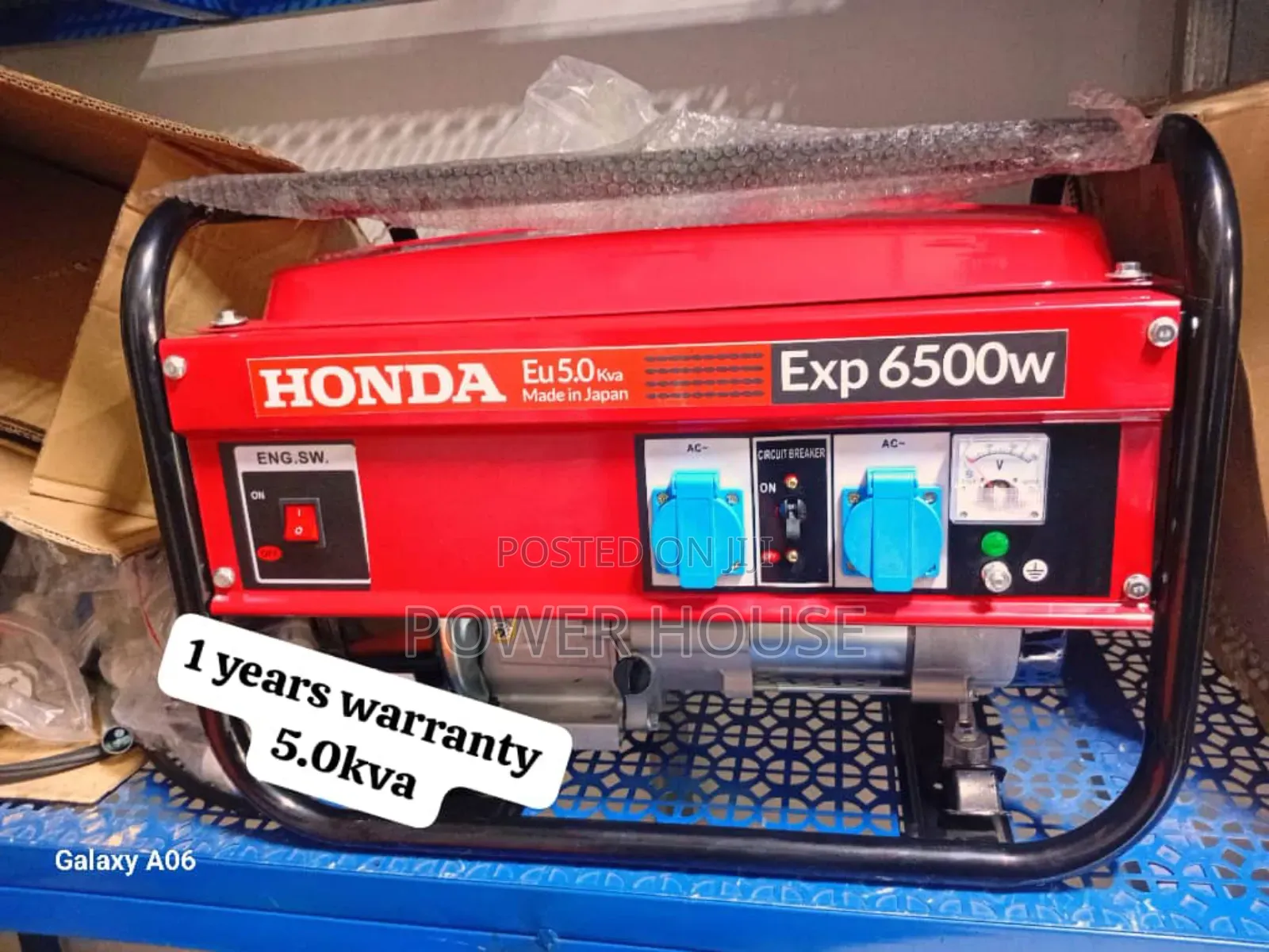 Titan Force Honda Petrol Generator 5.0 6500watts Generator