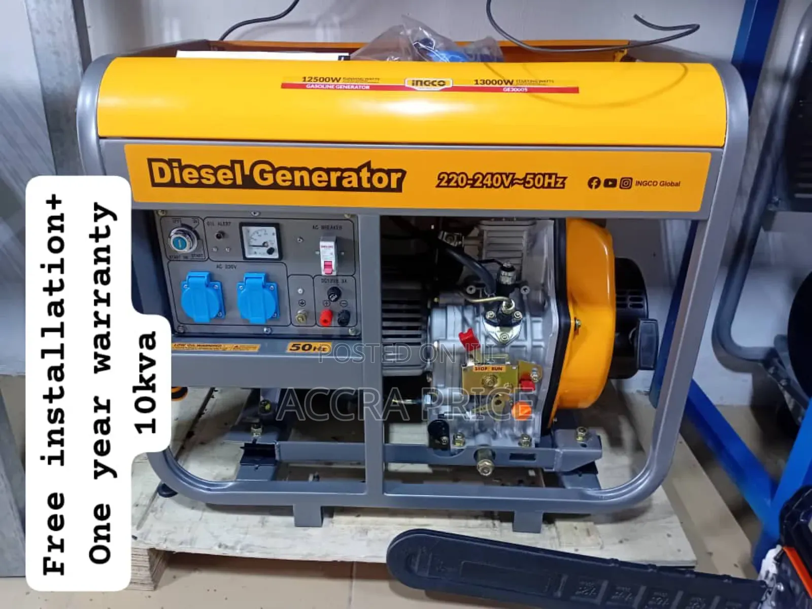 Power Wizard 10kva Ingco Diesel Generator 13000watts