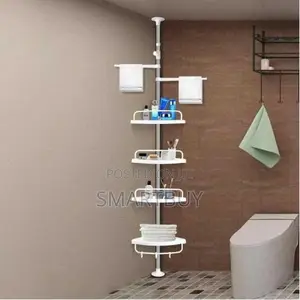 Photo - Waterproof Easy-to-Install Bathroom Corner Rack