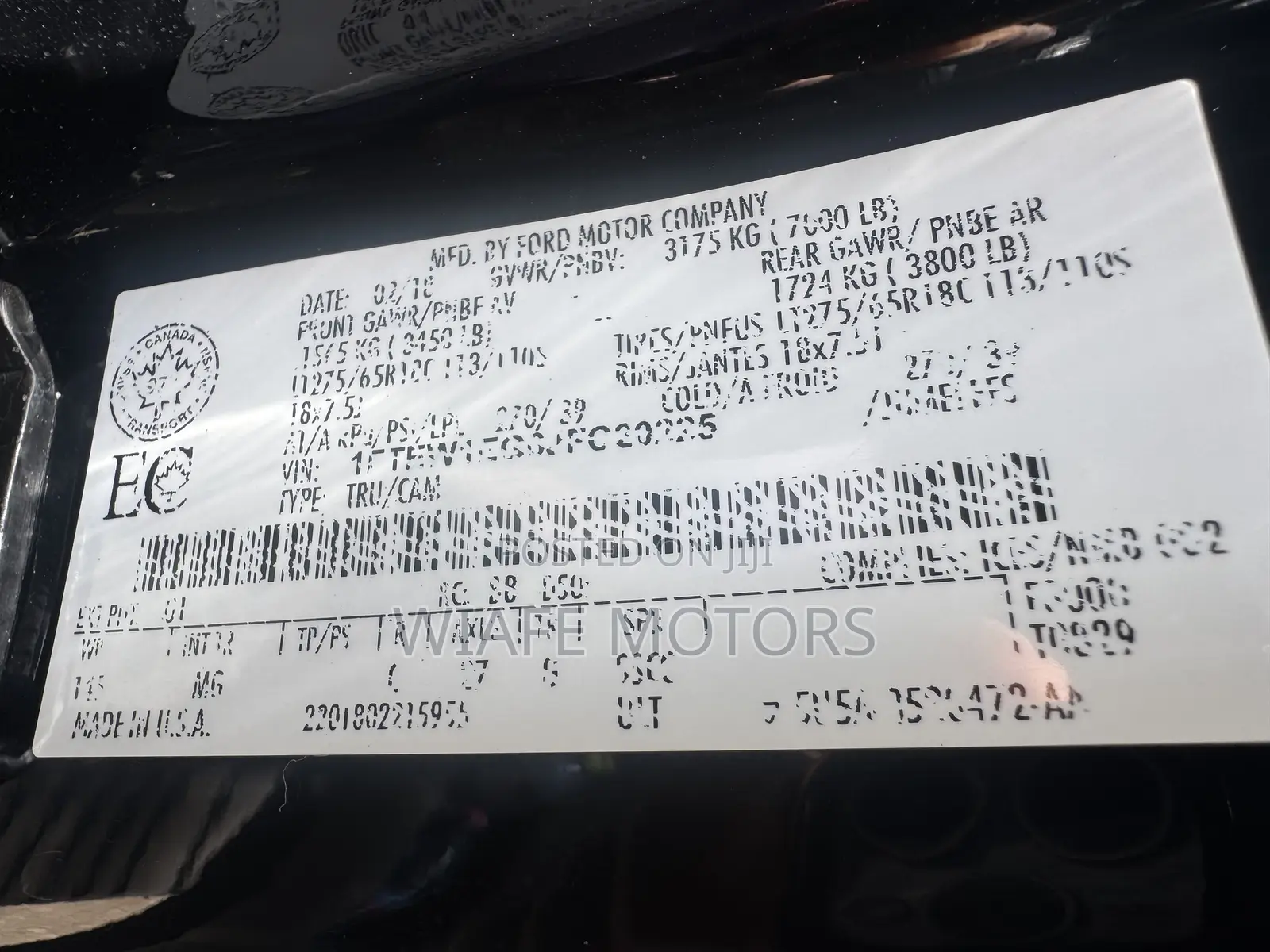 Ford F-150 XLT 4x4 SuperCrew Cab Styleside 5.5 ft. box 145 in. WB 2018