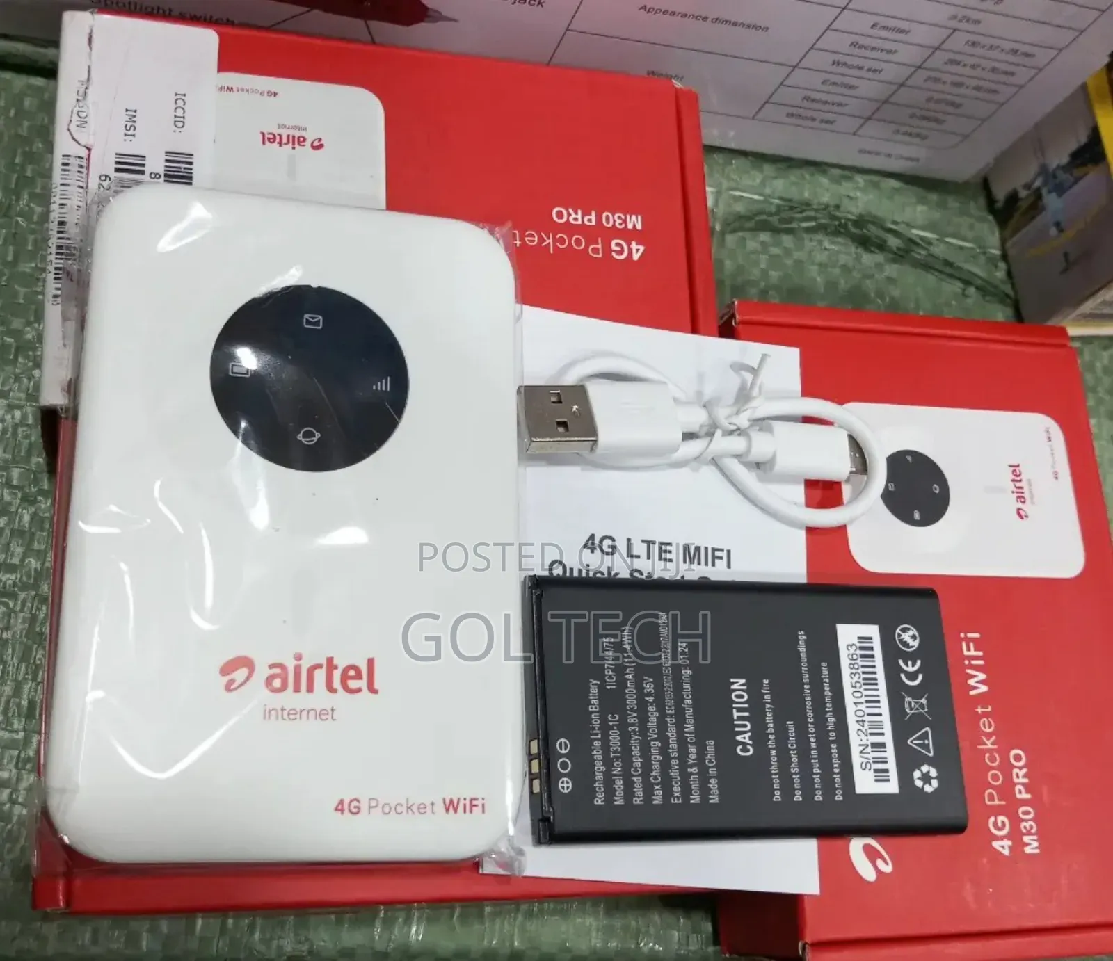 Airtel 4g Universal Mini Router (Mifi) With Ethernet Port