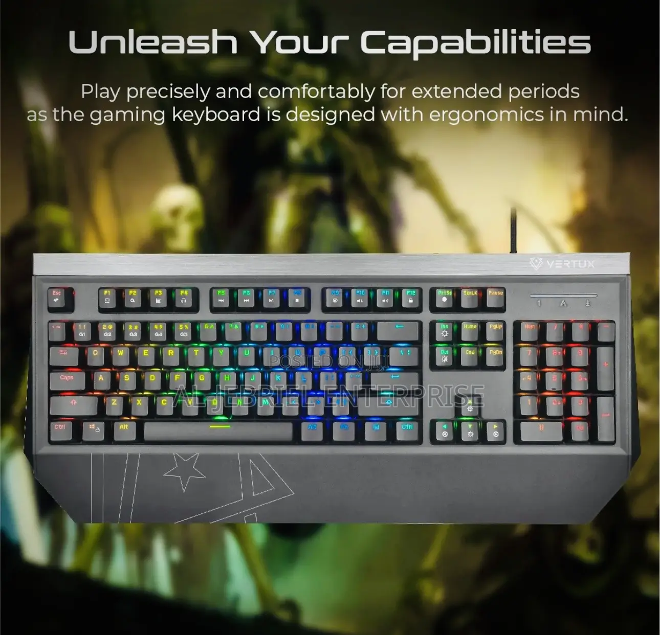 Vertux Tantalum Mechanical Gaming Keyboard