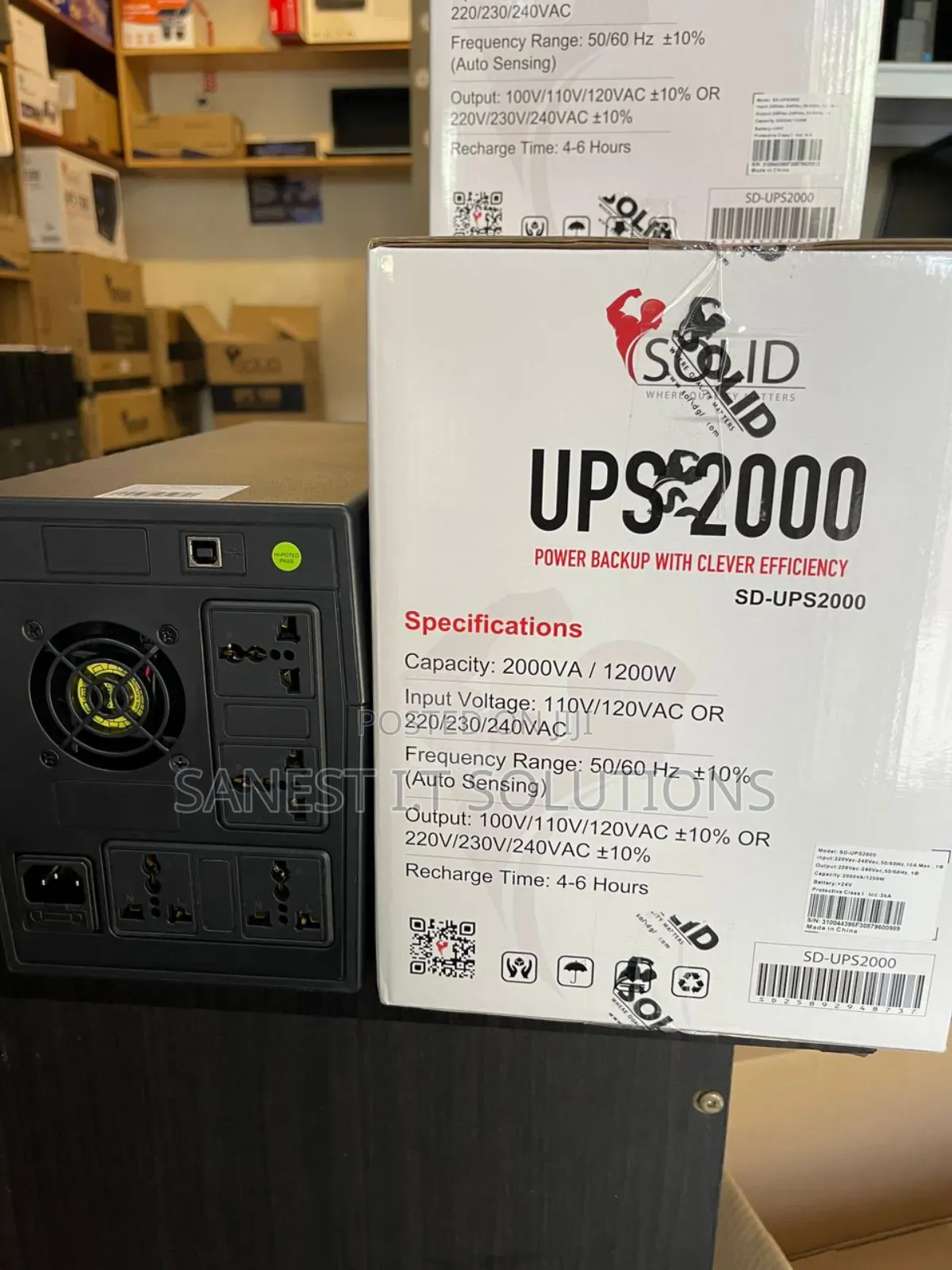 Ups 2000va Uninterrupted Power Supply With Led Display