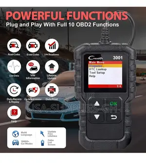 Launch Creader 3001 Obd2 Car Diagnostic Scanner - From Usa
