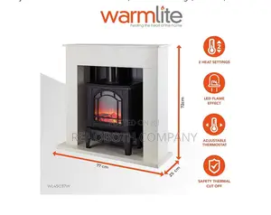 Walmlite Chester Fireplace Suite 2kw White