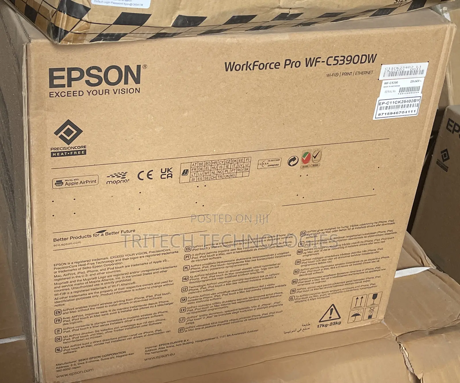 Epson Wf-C5390dw Inkjet Printer Color 4800x1200 Dpi A4 Wi-Fi