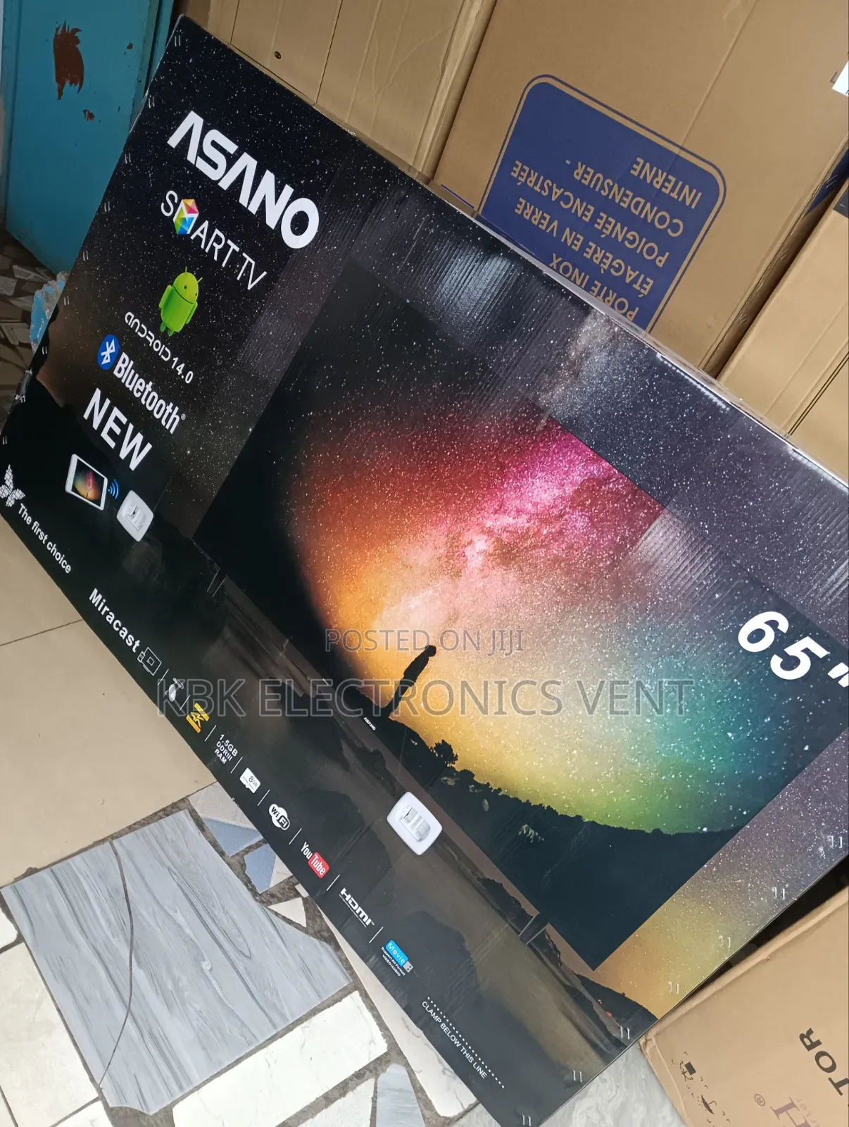 Asano 65" Smart Uhd 4k Android Satellite Led Tv