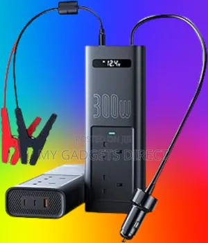 Photo - Baseus Car Inverter, Car Converter With Dual Ac Outlets,