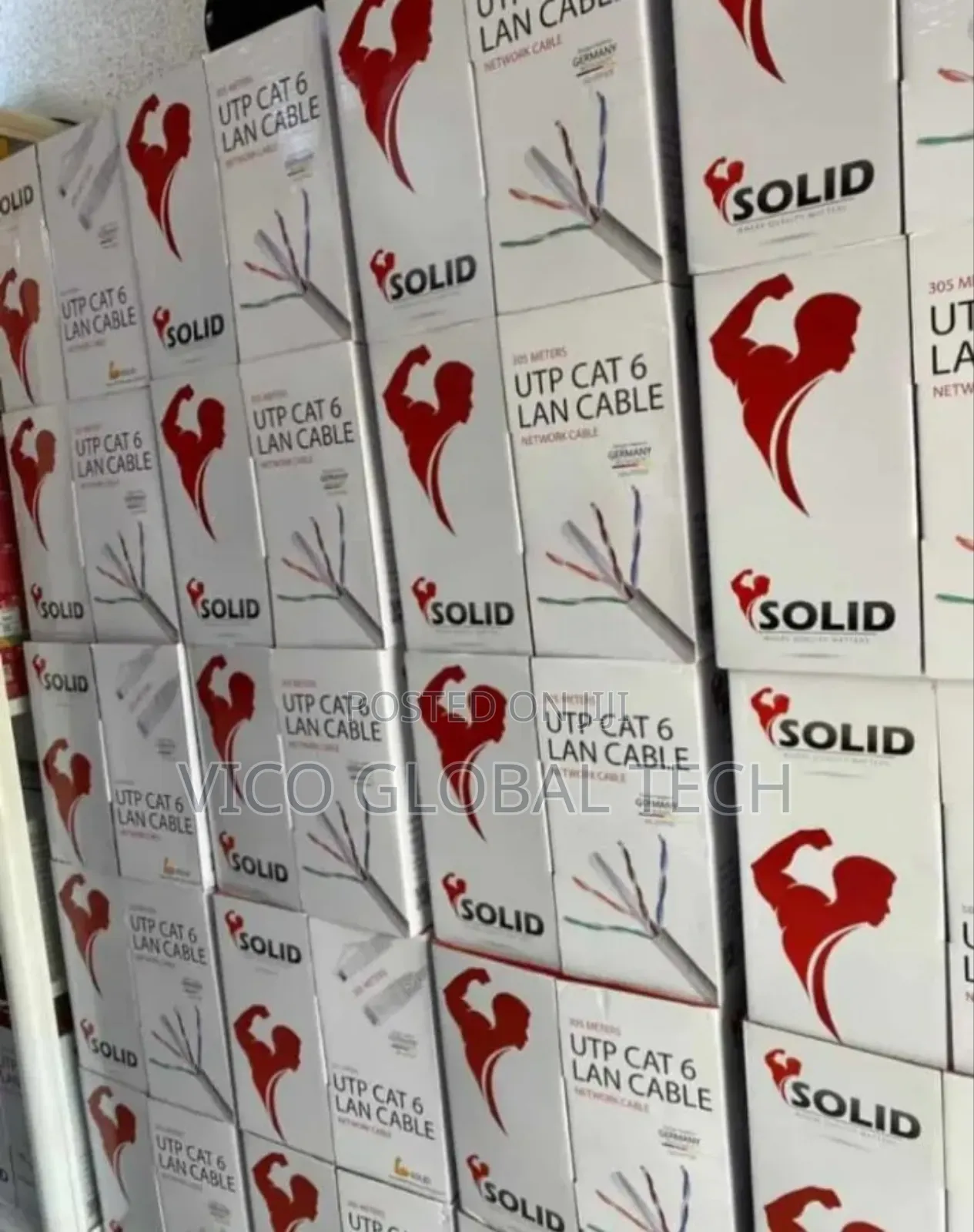 Solid Utp Cat 6 Lan Cable 305m