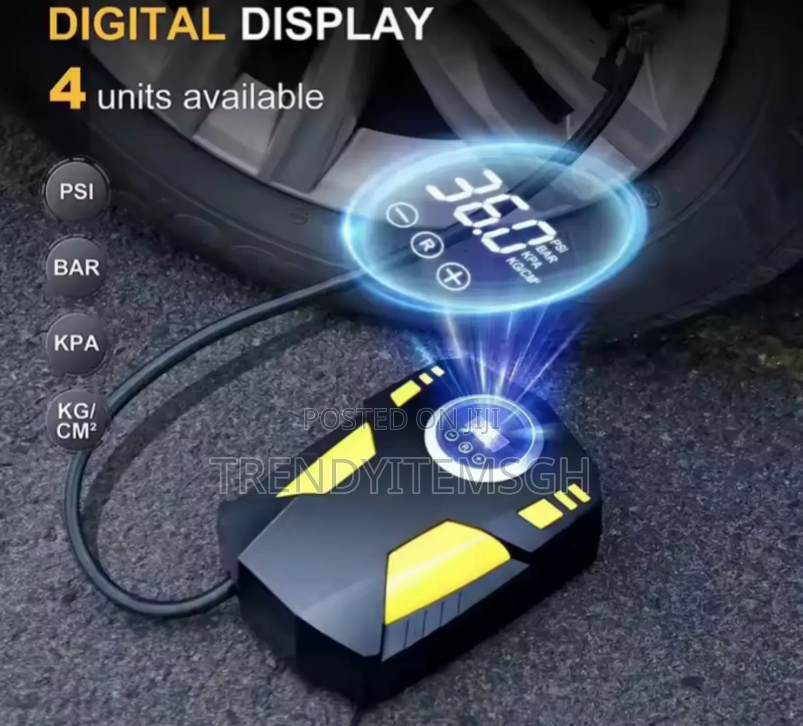 Digital Display Air Compressor Car Tyre Inflatable Pump