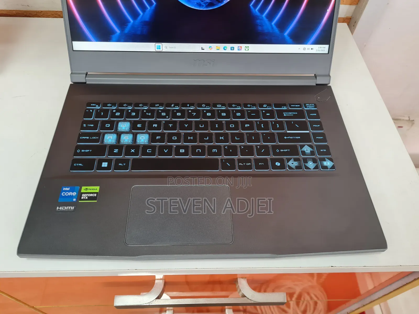 New Laptop MSI 16GB Intel Core I5 SSD 512GB