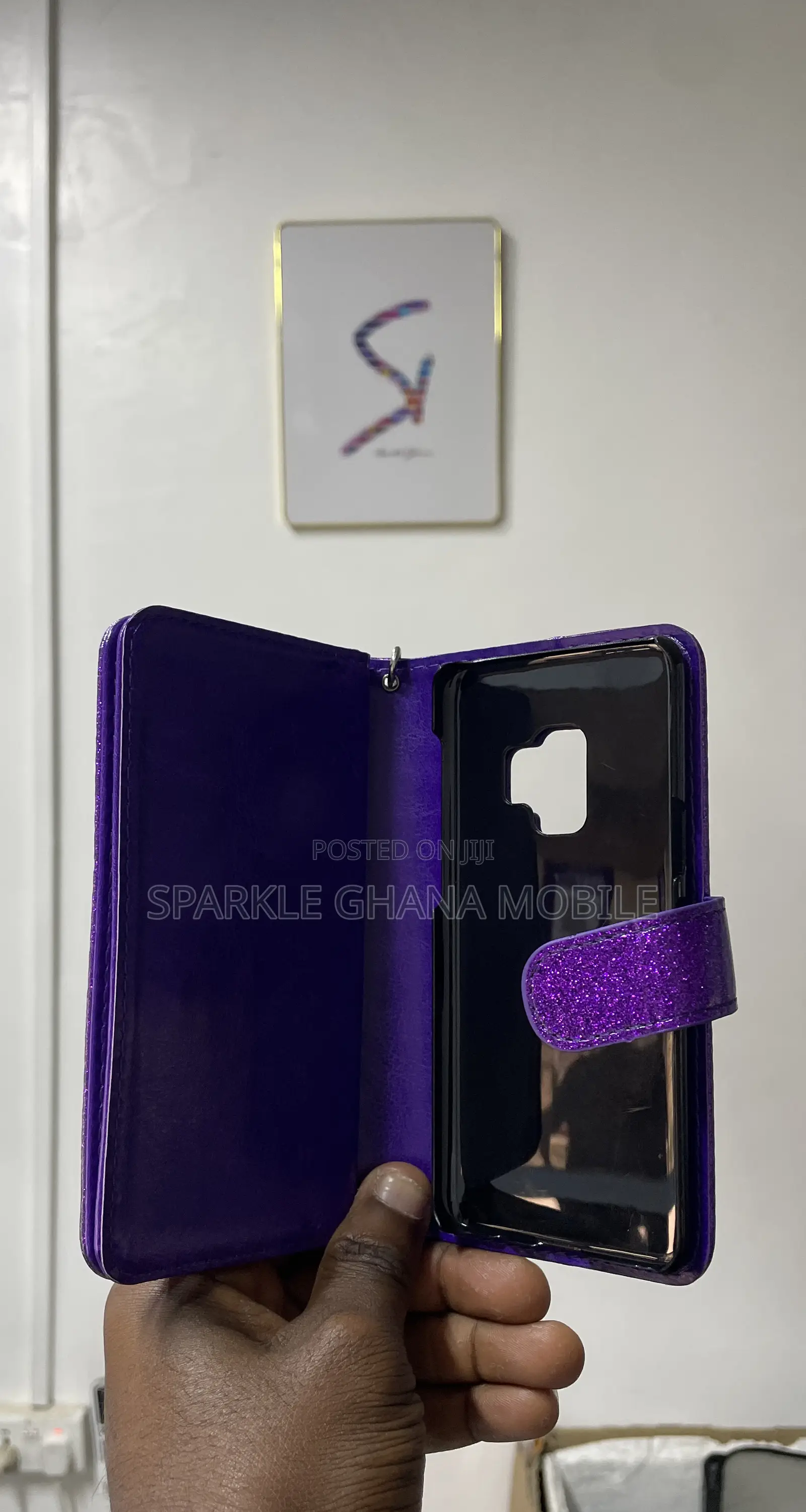 Samsung Galaxy S9 Purple Glitter Case