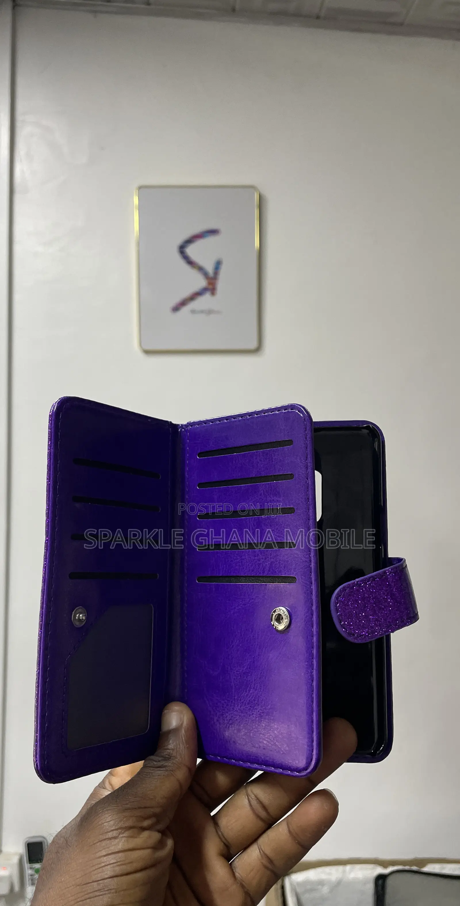 Samsung Galaxy S9 Purple Glitter Case