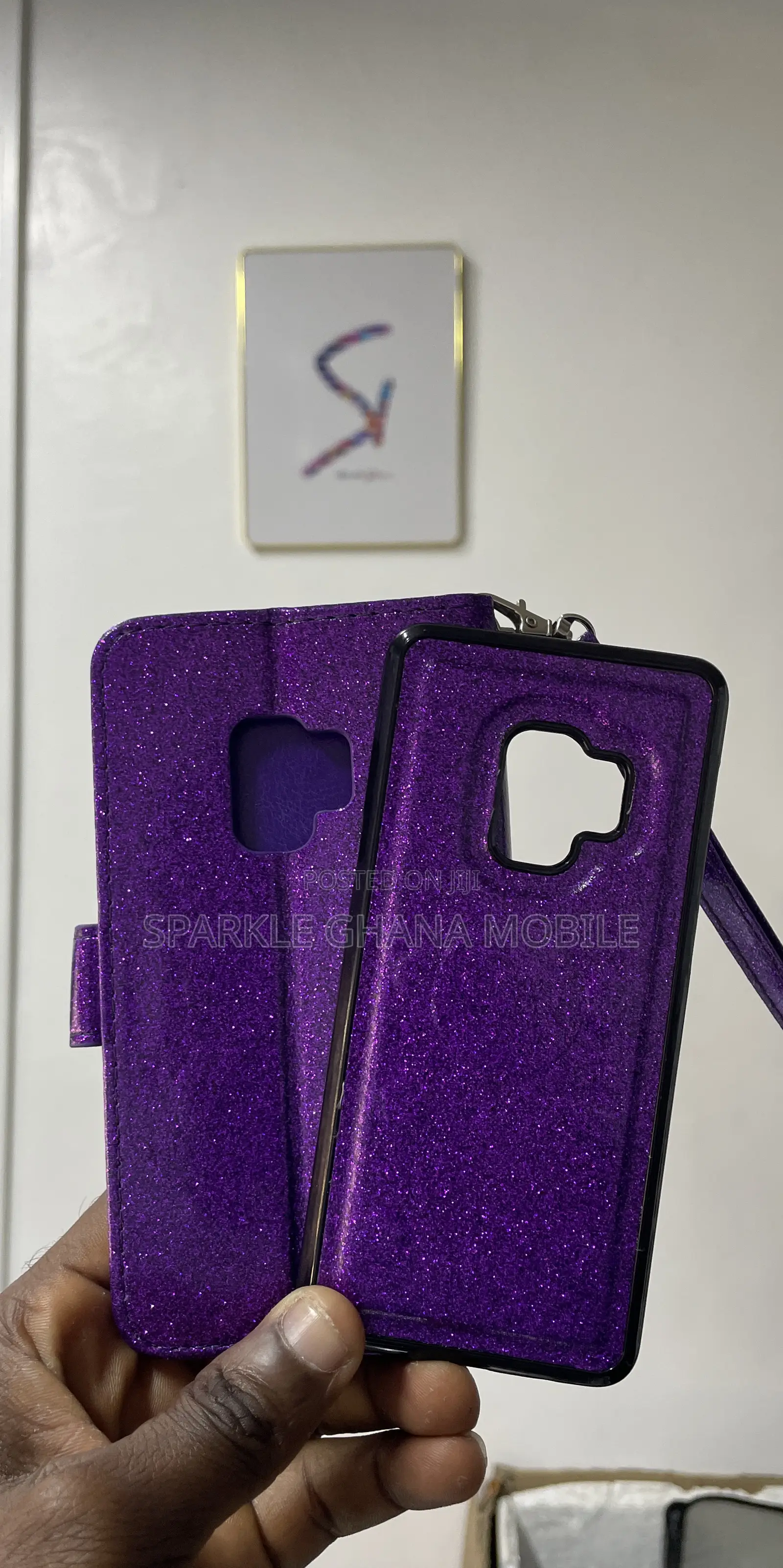 Samsung Galaxy S9 Purple Glitter Case