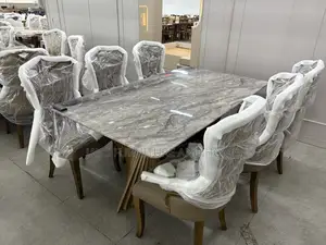 6 Seater Marble Dining Set
