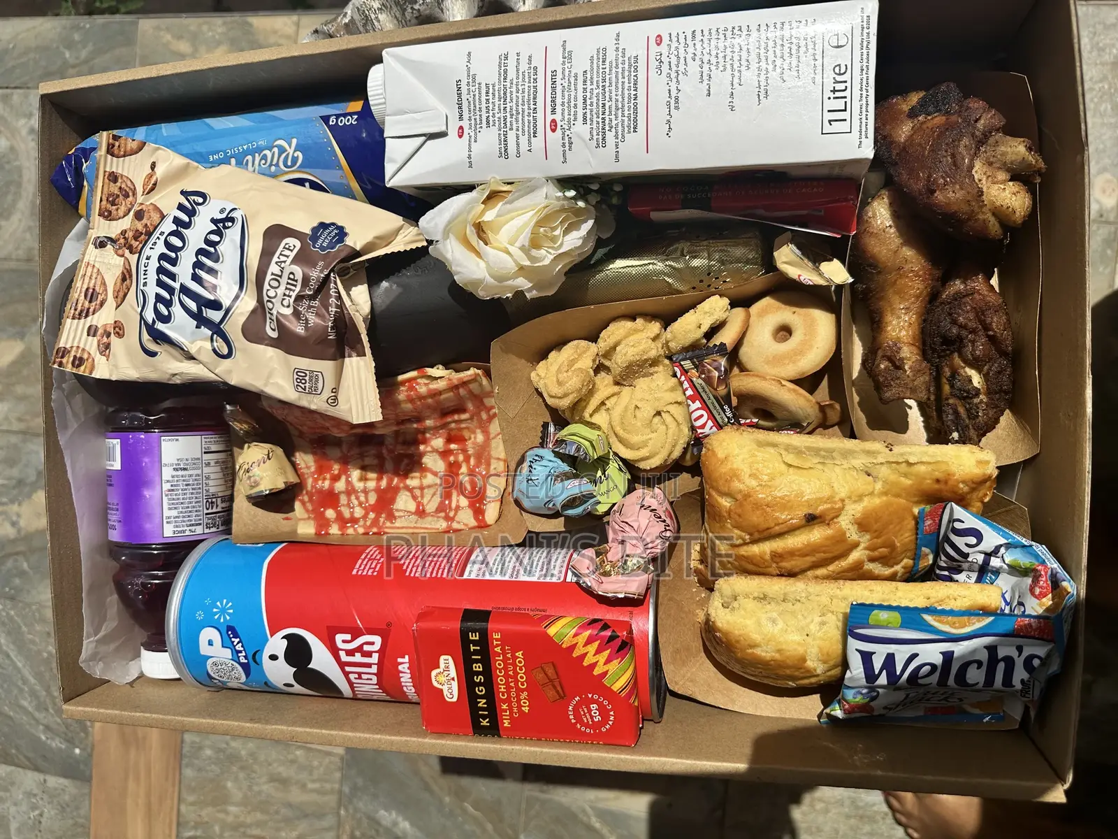 Food Tray and Drinks