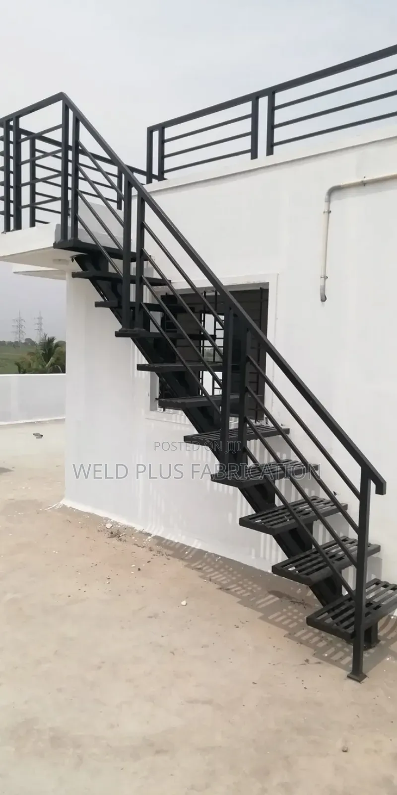 Metal Staircase With Ballustrade
