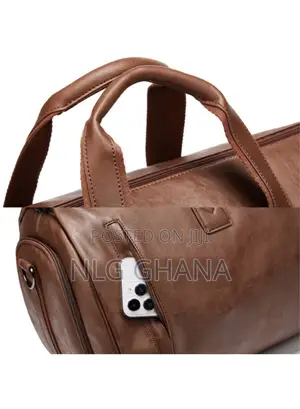 Pu Leather Men Suit Storage Bag Large Capacity