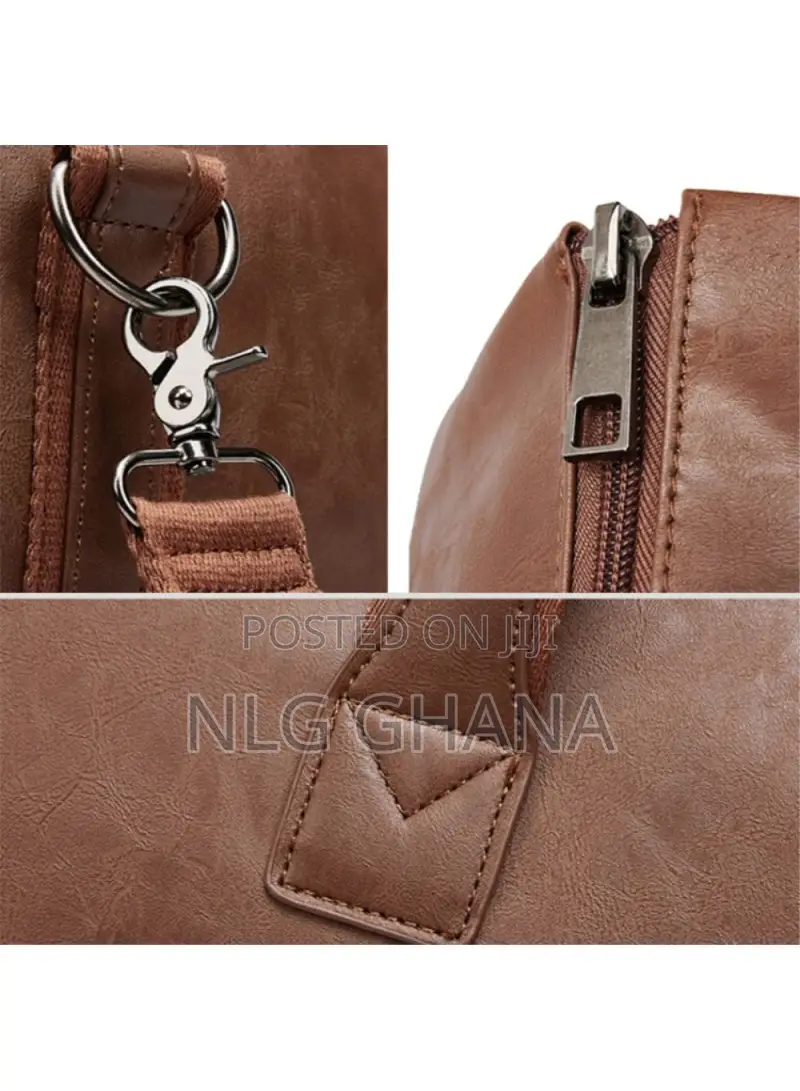 Pu Leather Men Suit Storage Bag Large Capacity