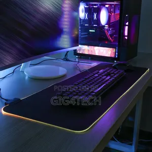 Photo - Led Gaming Mouse Pad Large RGB Extended Desk Anti-Slip